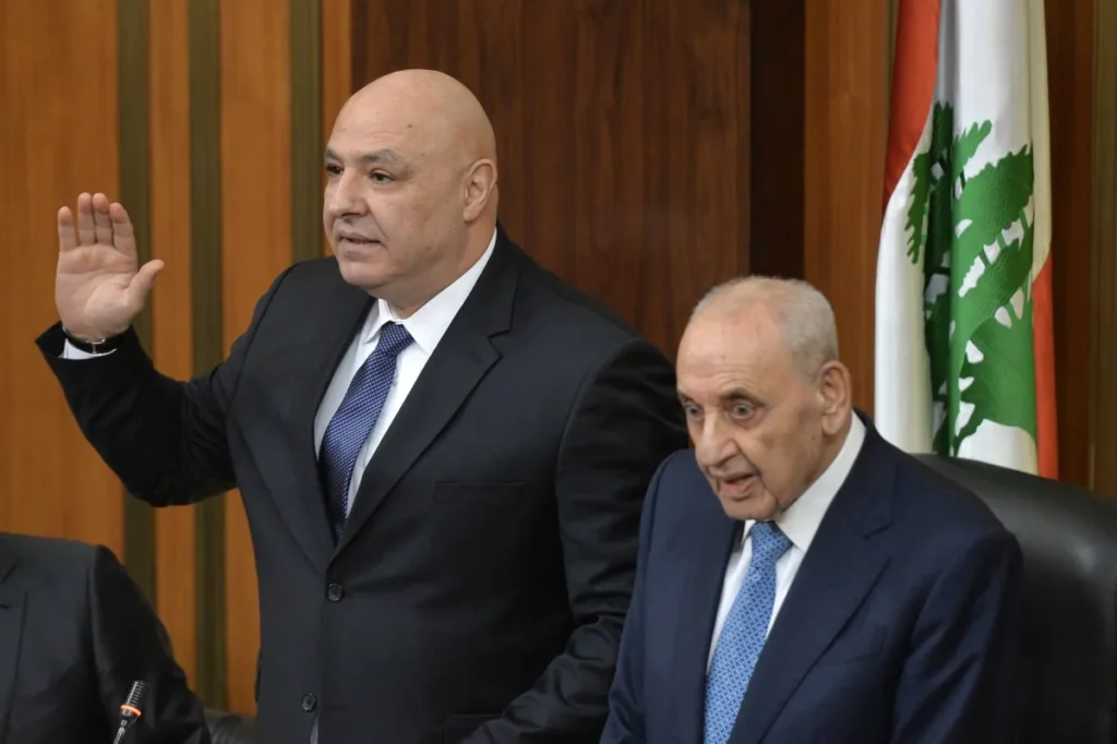جوزيف عون: سأعمل على أن يكون حق حمل السلاح مقتصراً على الدولة