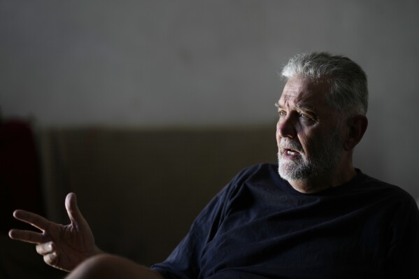 federico tatter, whose father was detained and disappeared in argentina in 1976 during paraguay's stroessner dictatorship, gives an interview at his home in asuncion, paraguay, tuesday, oct. 29, 2024. (ap photo/jorge saenz)