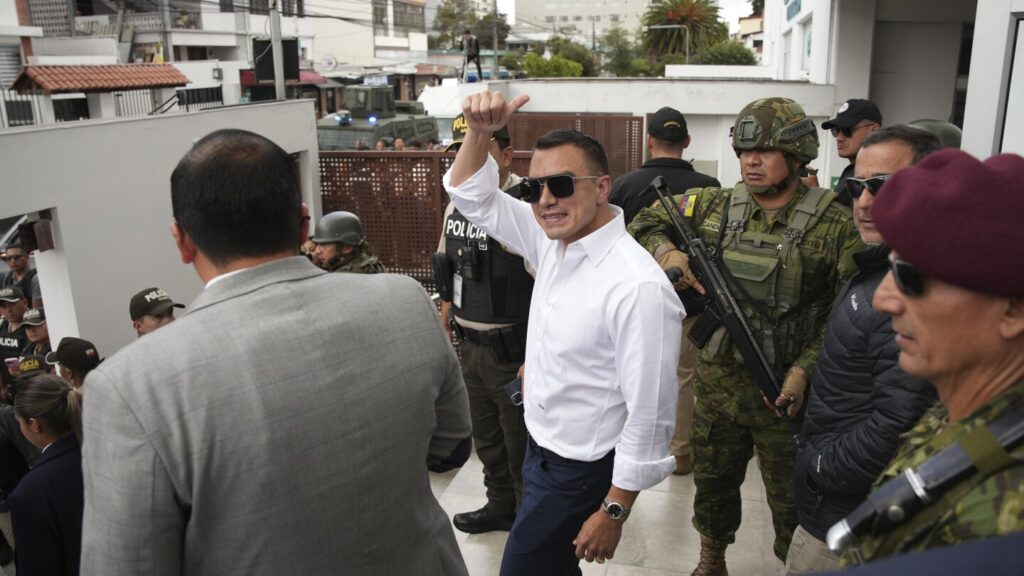 Ecuador’s conservative incumbent and a leftist lawyer advance to presidential runoff